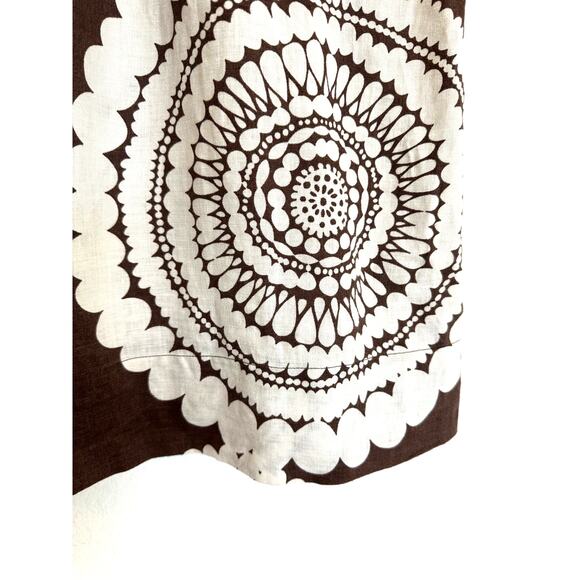 Boden Brown Linen Women's Dress Size US 8 UK 12 Bohemian Boho Design Cute Casual - Picture 10 of 13